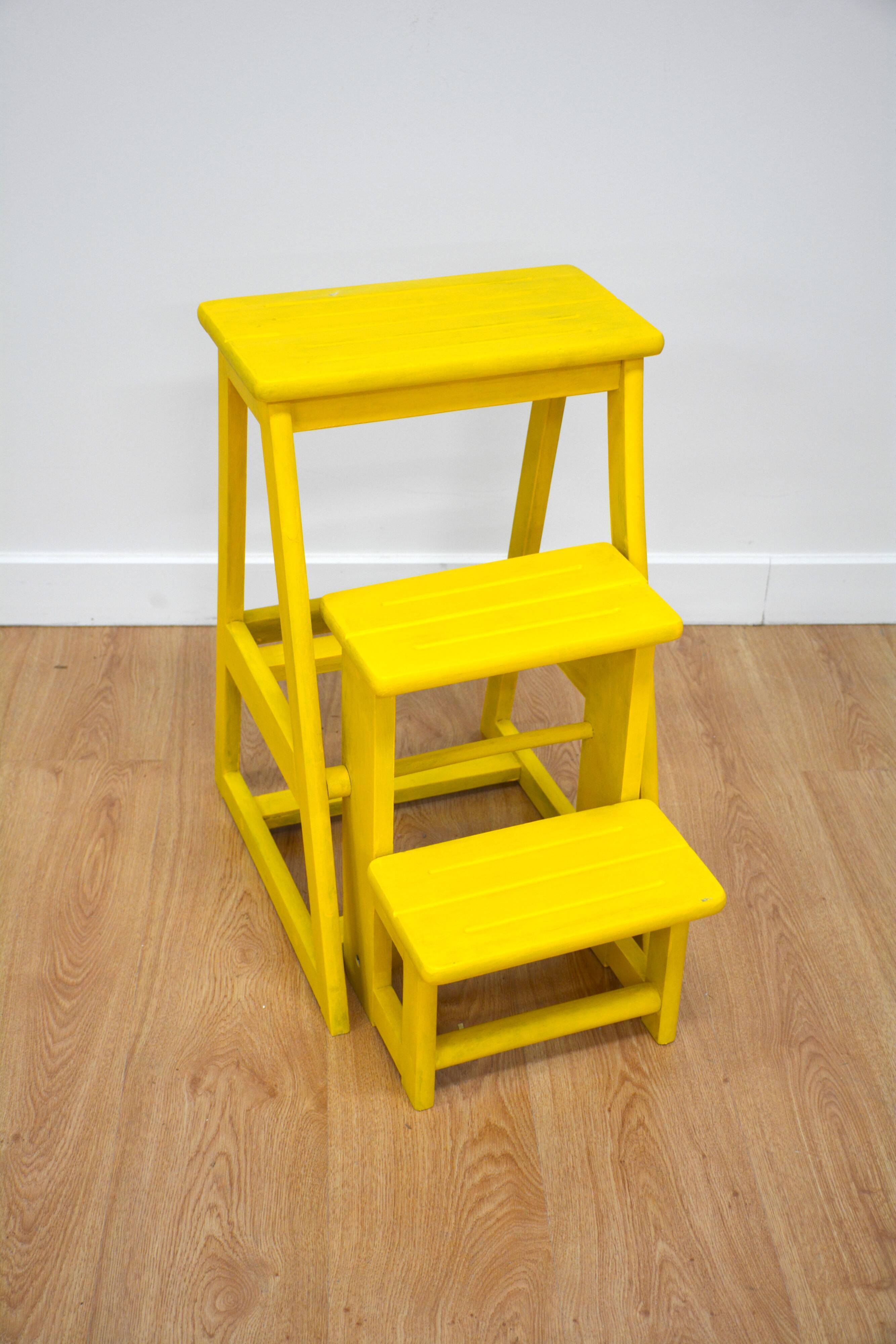 Yellow stepladder