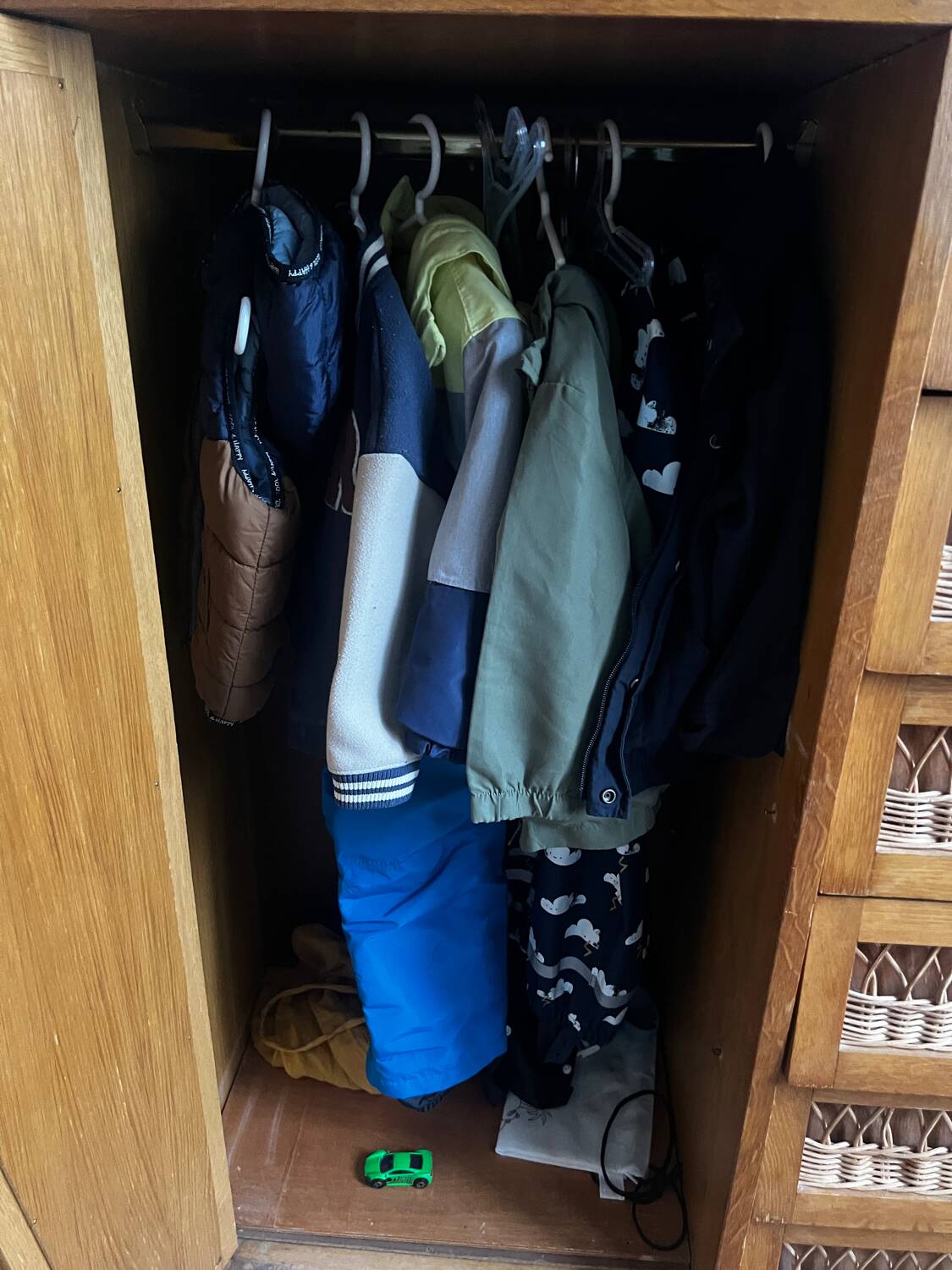 Small wicker cupboard