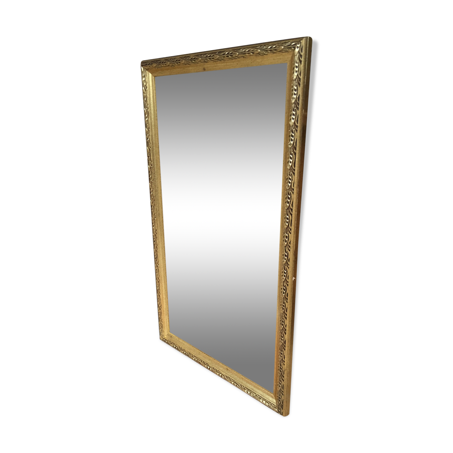 Golden vintage mirror 35x65cm