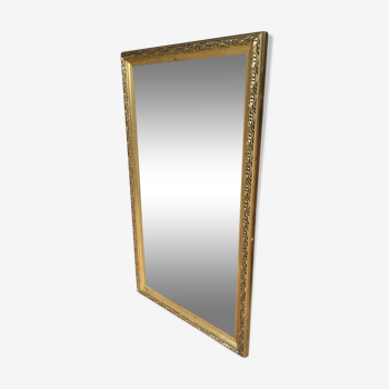 Miroir vintage doré 35x65cm