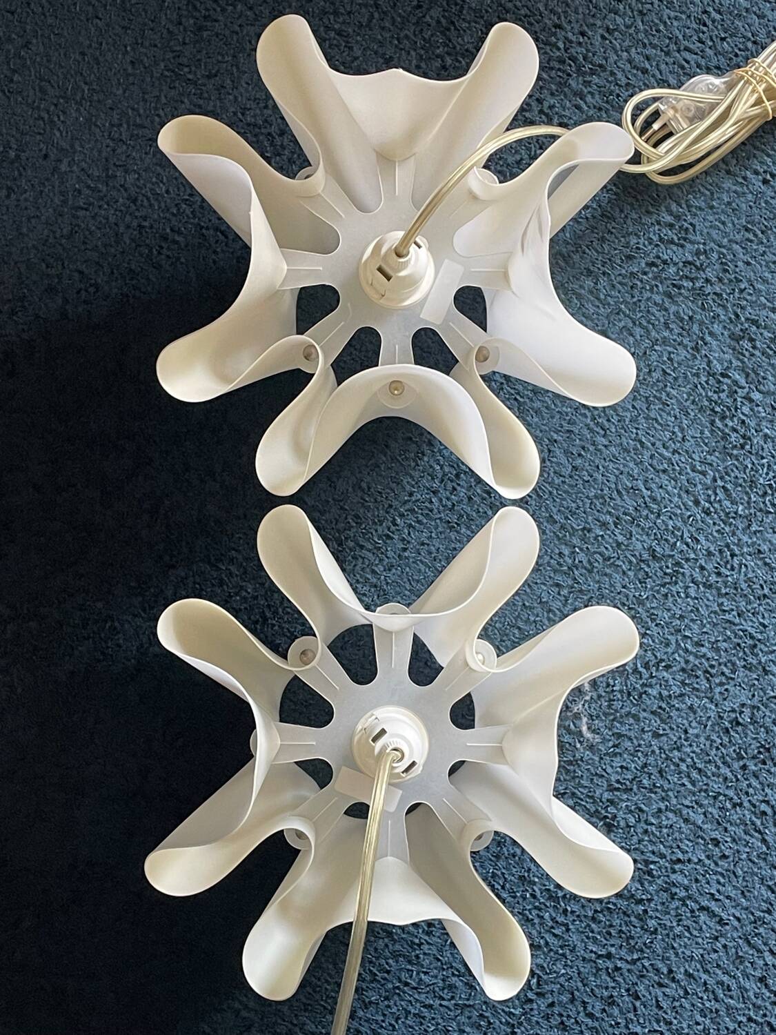 Pair of Foulard slamp lamps