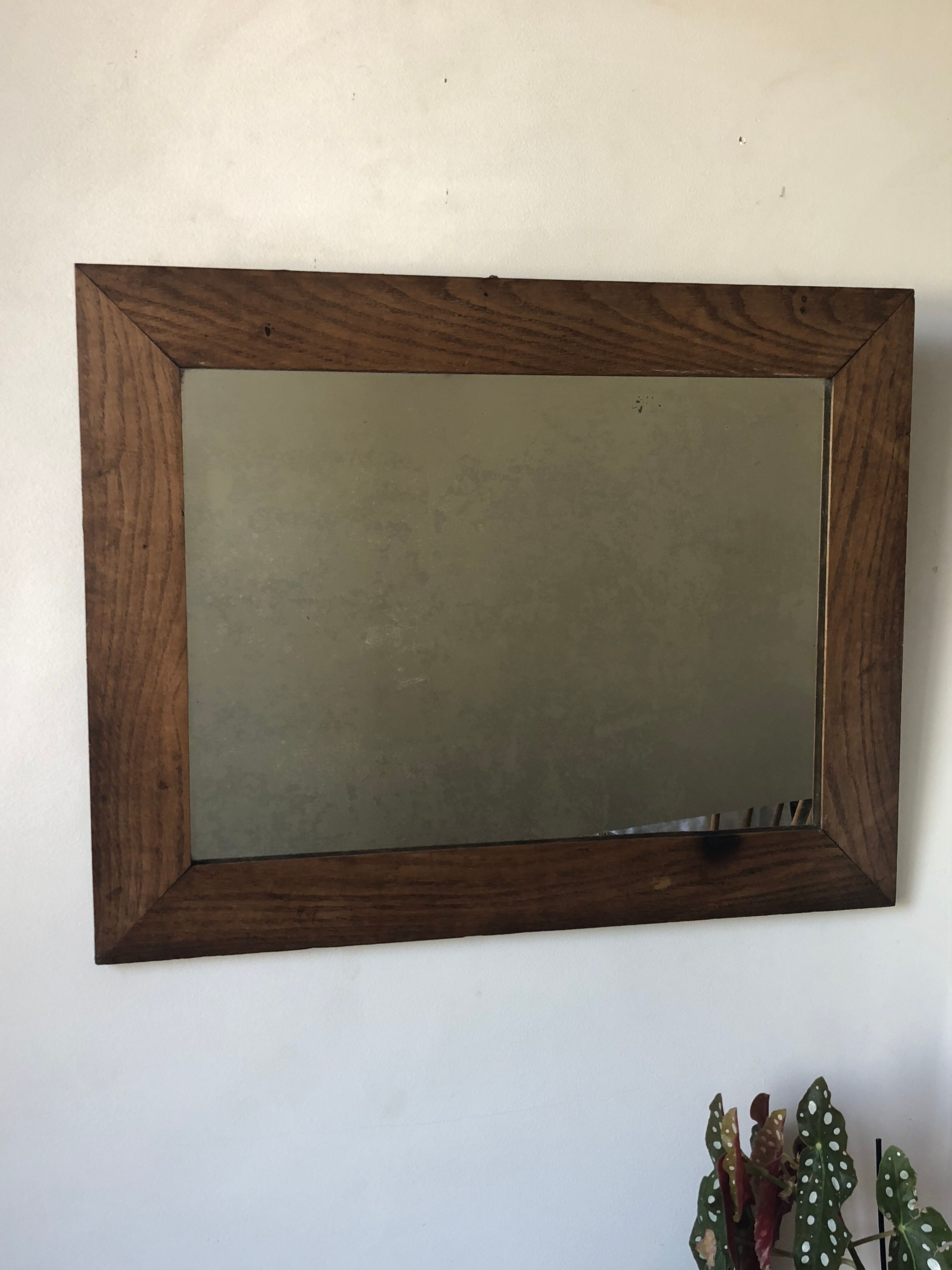 Solid oak mirror 57x45cm