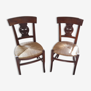 Pair of directoire chairs