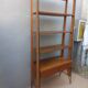 Vintage Scandinavian bookshelf in teak and black metal – Design