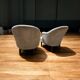 Pair of velvet armchairs