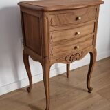 Commode chevet bois style Louis XV