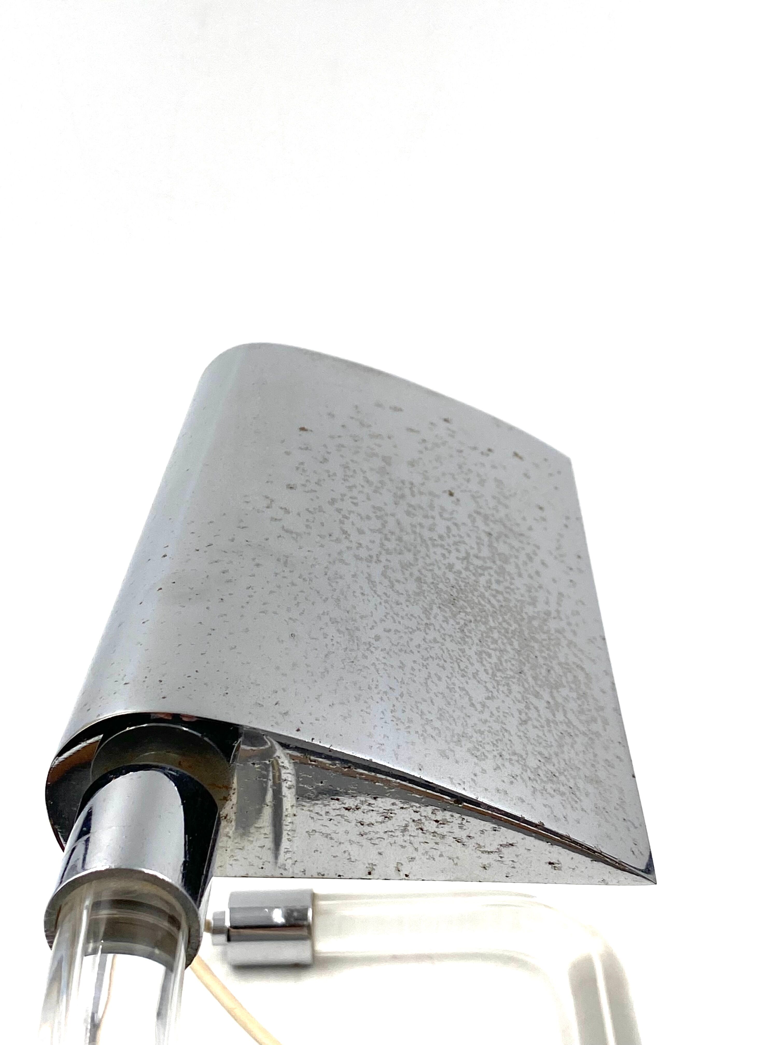 Peter hamburger, crylicord modernist crylicord desk lamp, knoll international, 1960s