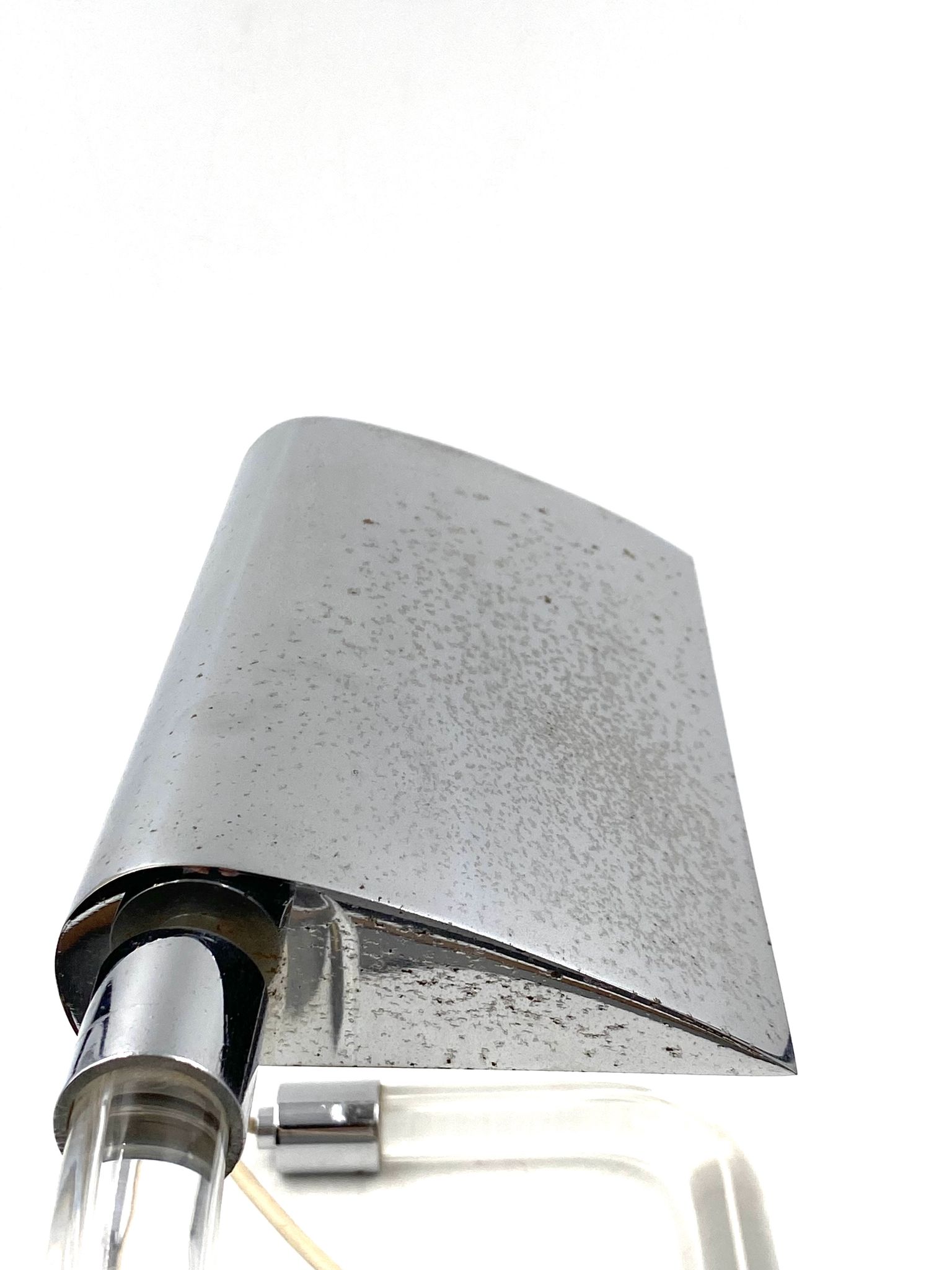 Peter hamburger, crylicord modernist crylicord desk lamp, knoll international, 1960s