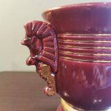 Vintage vase with seahorses