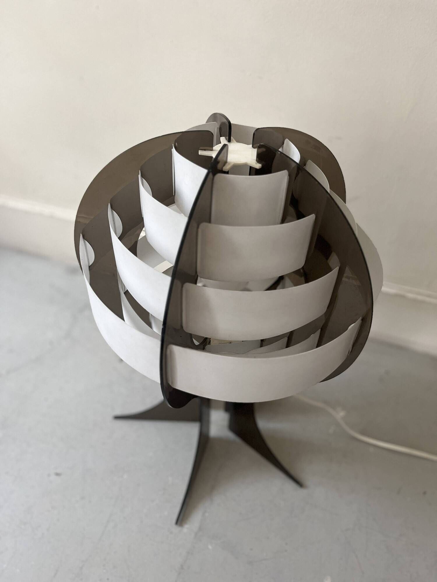 Space age design lamp in plexiglass by Flemming Brylle and Preben Jacobsen, Denmark 1960s