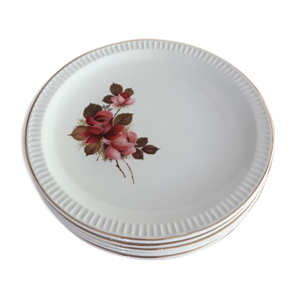 Six assiettes plates Sarreguemines Richemond