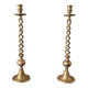5 Pair of gilt bronze candlesticks, 19th century - 59 cm
