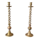 5 Pair of gilt bronze candlesticks, 19th century - 59 cm