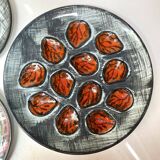 Vintage oyster plates