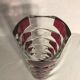 Old molded glass vase rose violet style art deco decoration vintage
