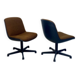 Pair of Comforto armchairs from the 1970s.