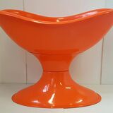 Vintage 1970 orange moulded plastic cradle carriage space age 70s 70's po