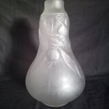 Vase in molded and pressed glass paste, cherry patterns