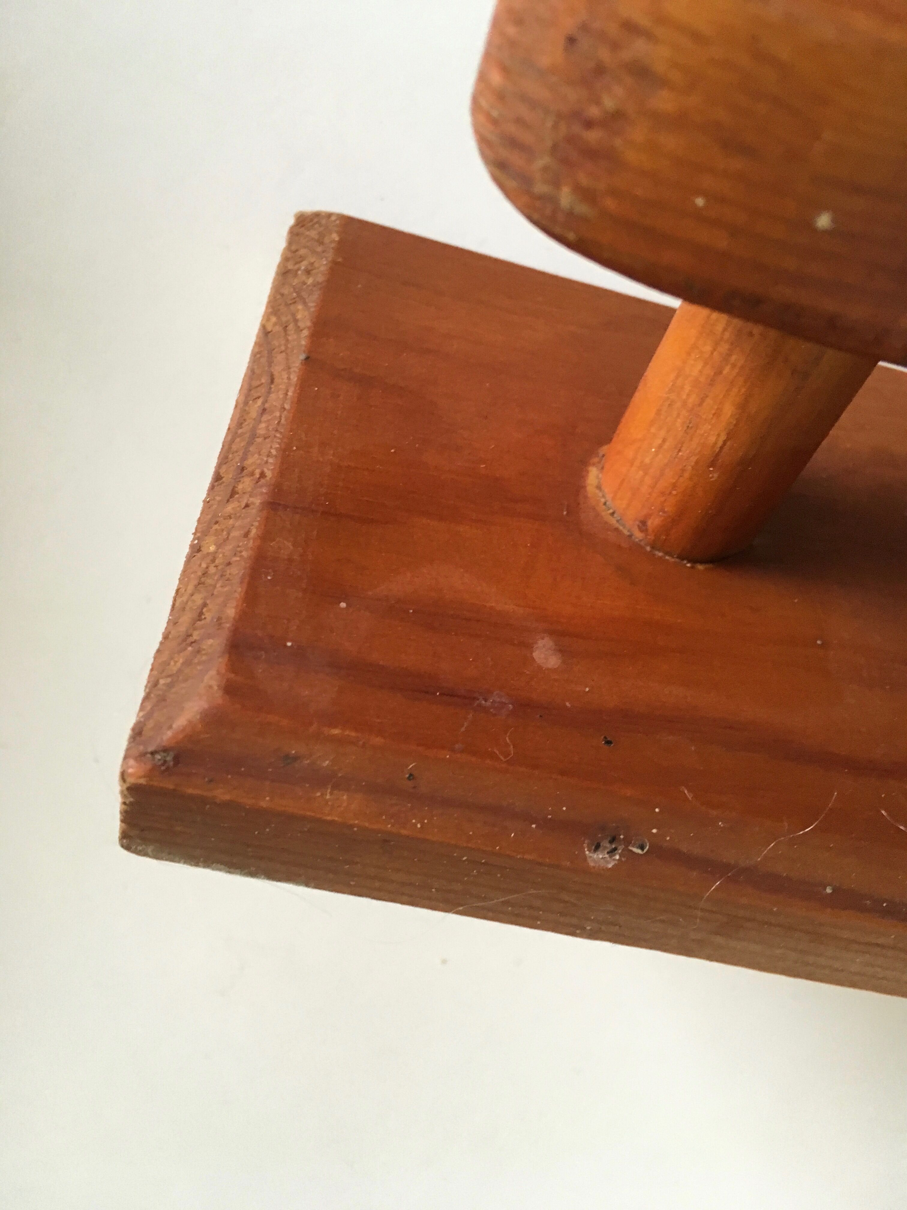 Wooden style Les Arcs coat hanger, 70s