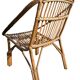 3 fauteuils en rotin, France années 60