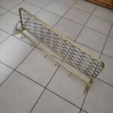 Coat rack in gold aluminum from the 50s and 60s