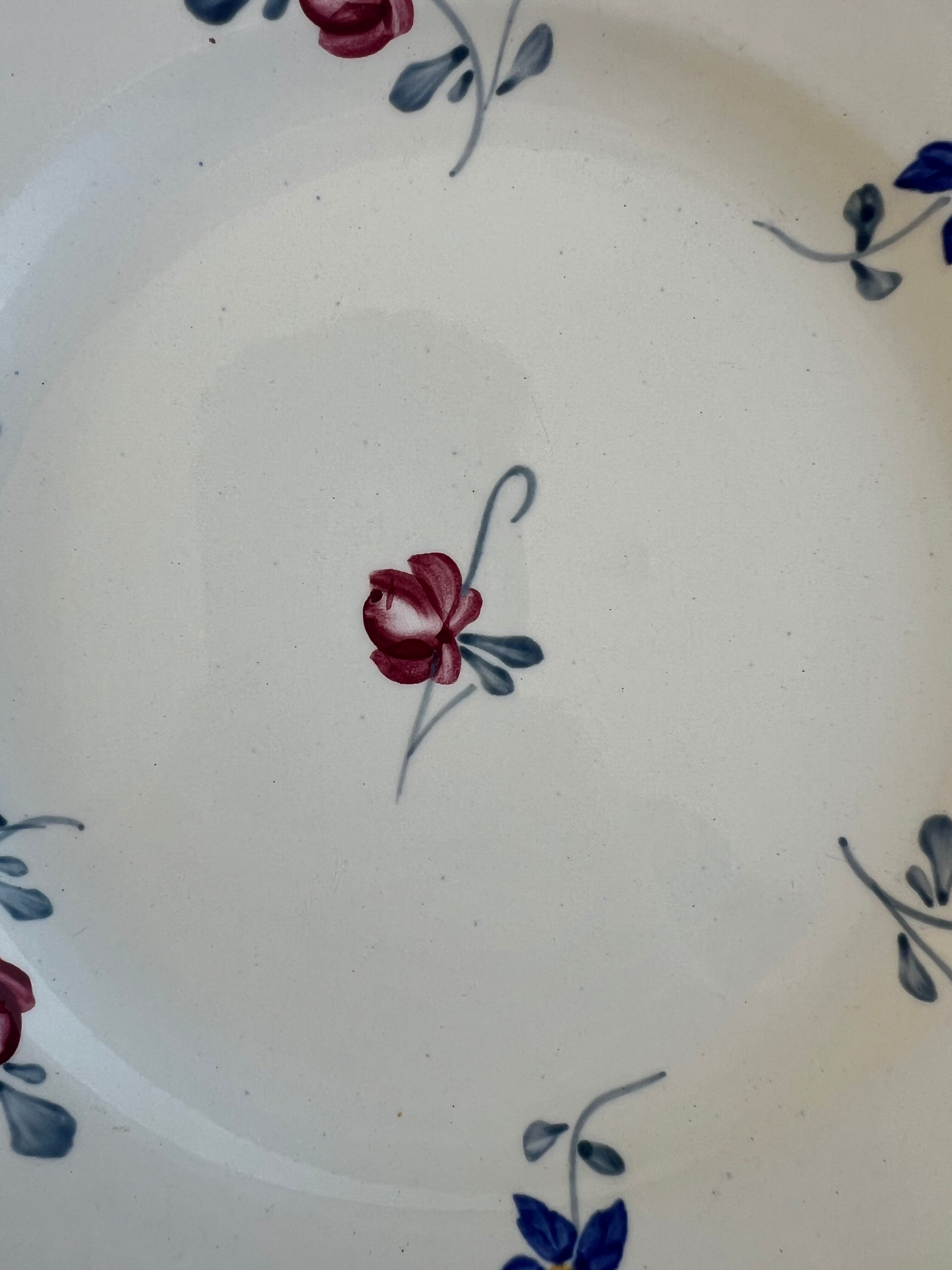 Small flat plate Sarreguemines Marie Lou