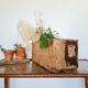 Old wooden box