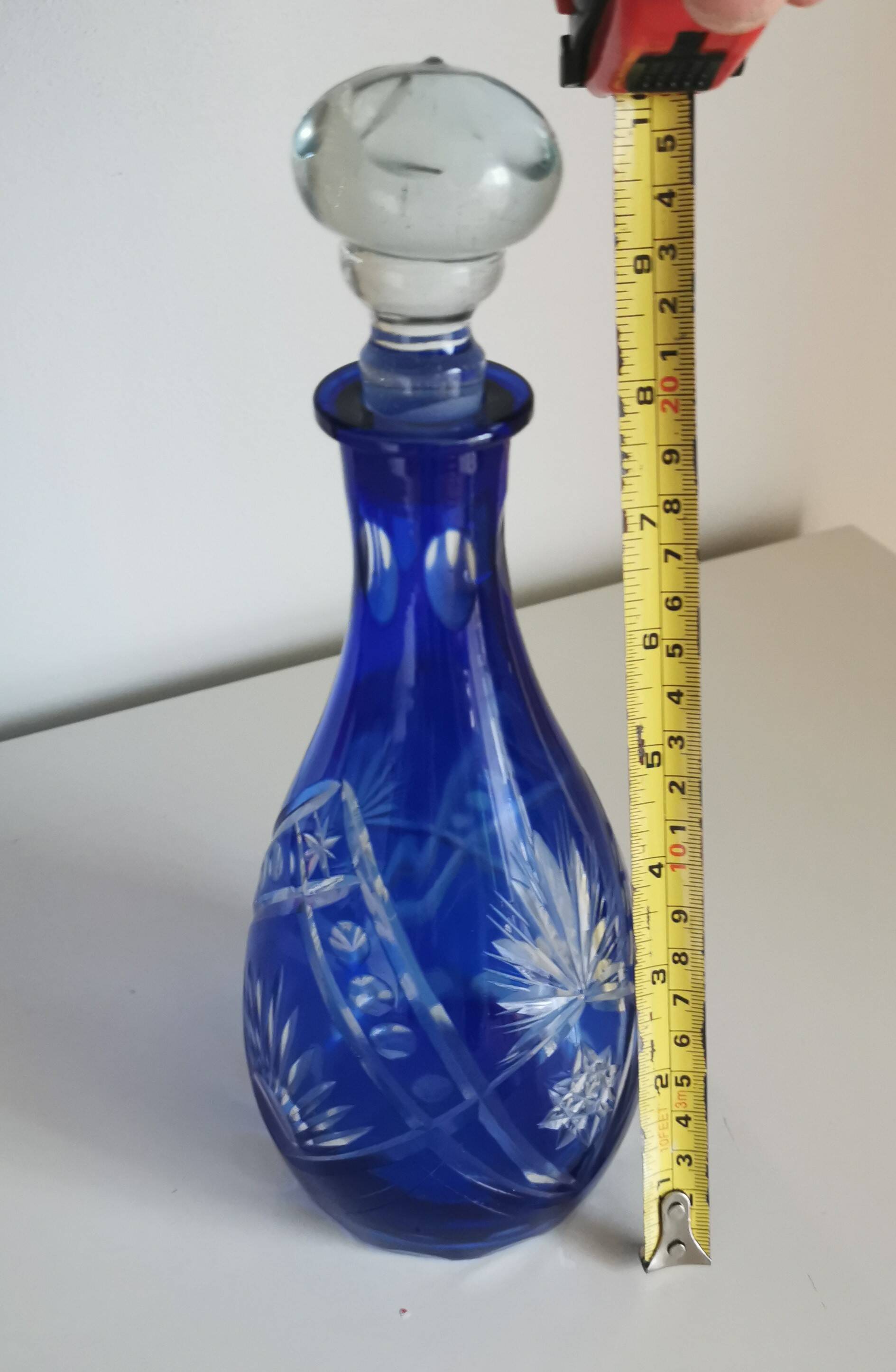 Carafe et 6 verres - verre taillé