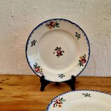 Set of 5 Digoin Sarreguemines Dauphine model dessert plates