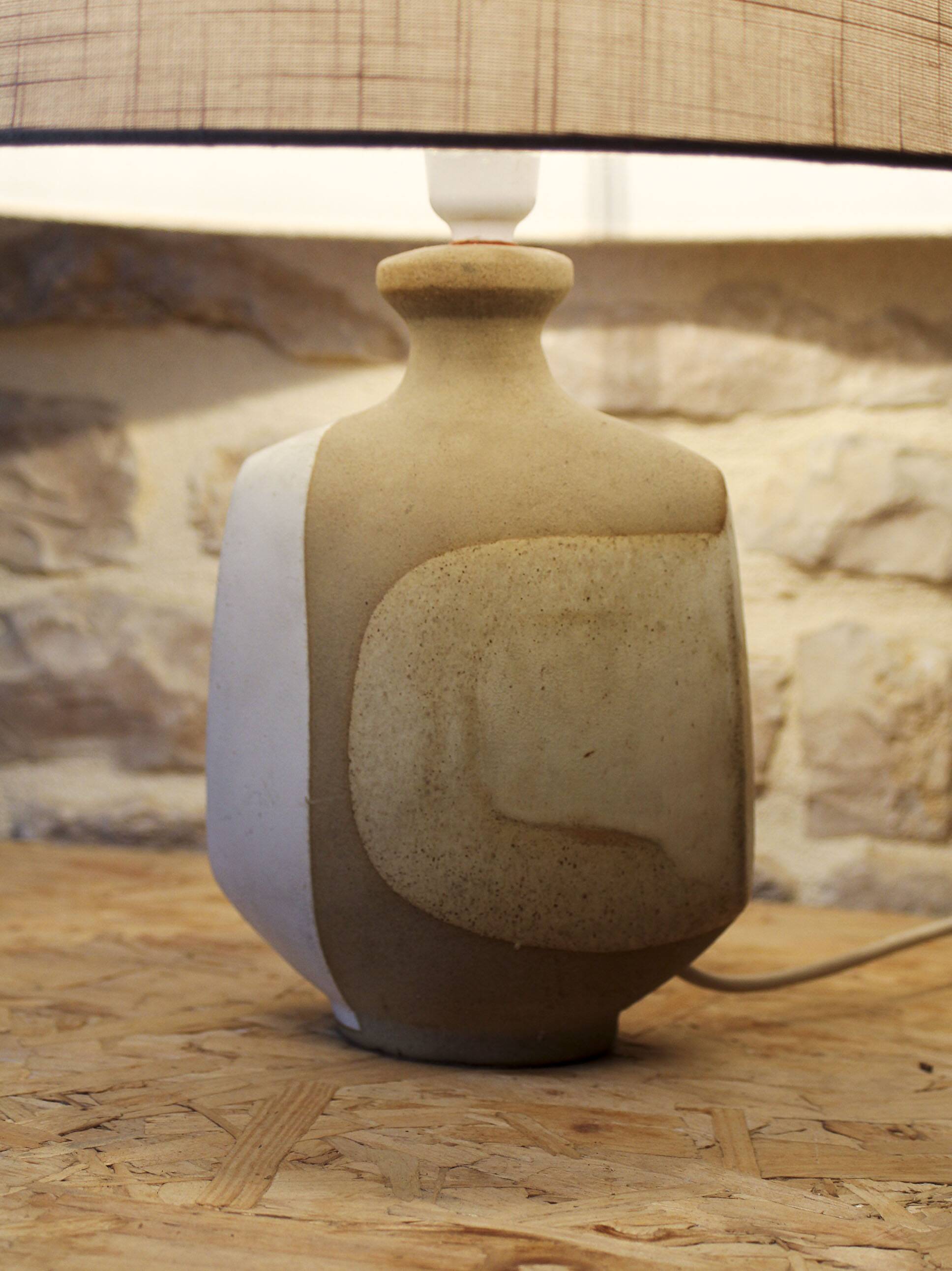 Ceramic lamp base Peter Ellery Tremaen Pottery 70s