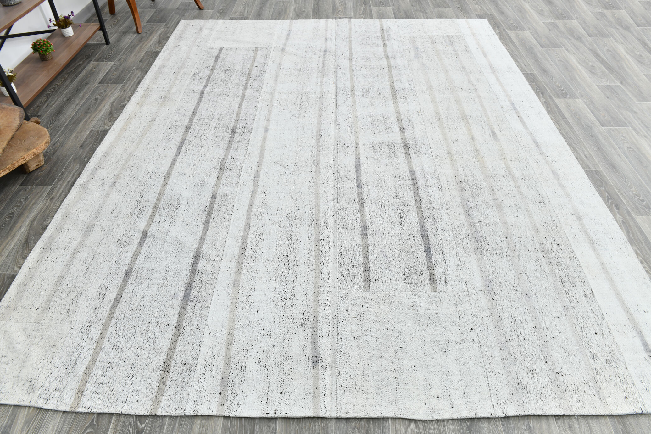 8x10 Modern Minimalist Kilim Rug, 245x308Cm