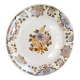 Flat plate in Gien earthenware, Bordeaux "Au Bouquet" model