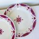 4 flat plates made of ironstone from Moulin des Loups and Hamage 2106193