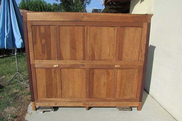Large library, empire, return from Egypt in mahogany, 4 doors