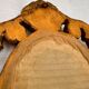 Miroir vintage en bois doré
