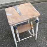 Folding wooden stool step ladder
