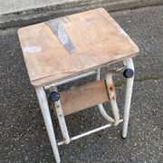Folding wooden stool step ladder