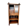 Music cabinet with sheet music display in solid walnut (19th century)