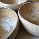 Set of 3 bowls in artisanal sandstone