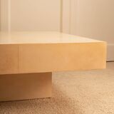 Table basse parchemin - 1970s