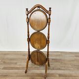 70s coffee table in walnut with closable shelves