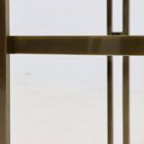 Solid Cast Bronze Side Table 1970s