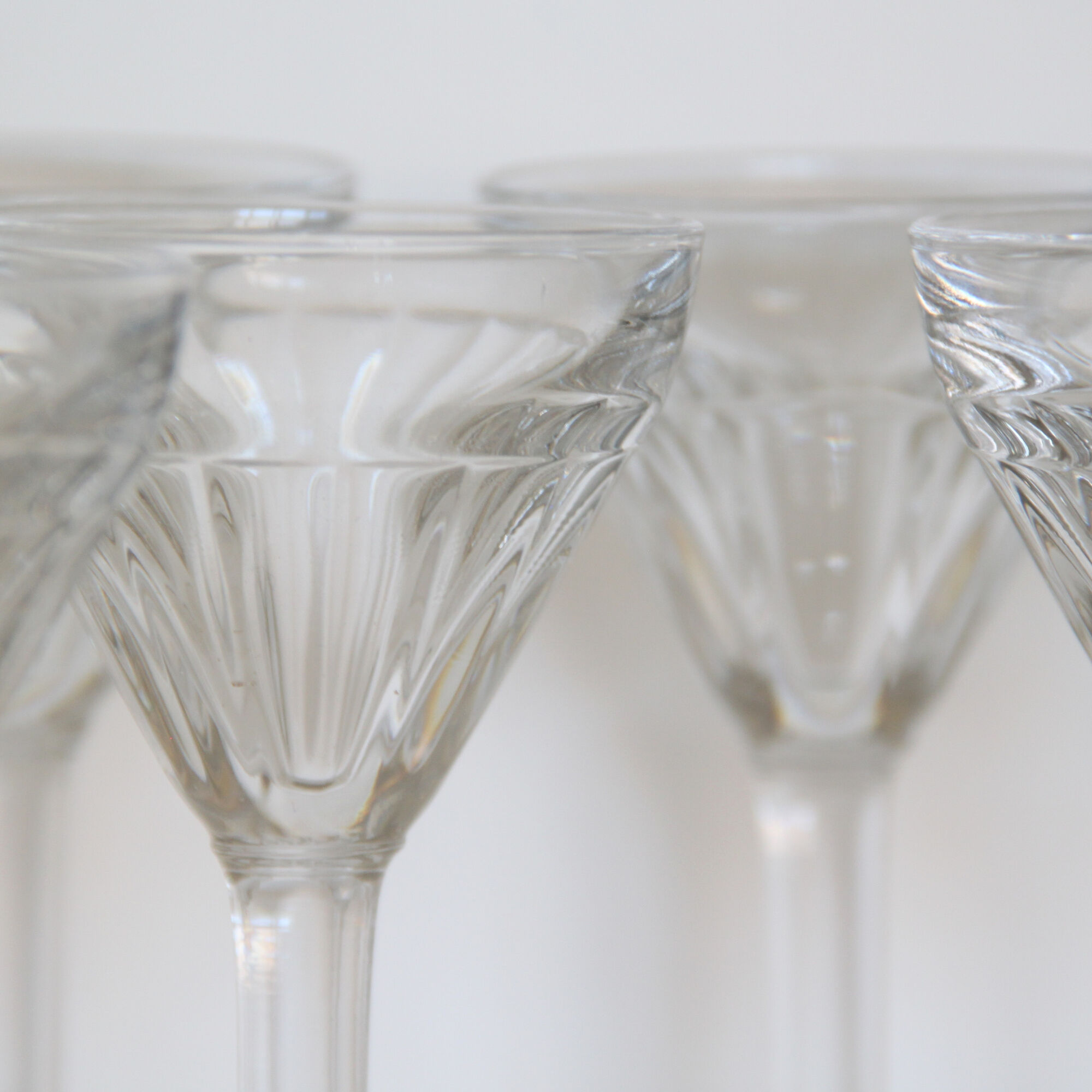 Set of 8 wine glasses bistrot old art of the table vintage