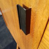 Sideboard in teck and formica black design Charles Ramos