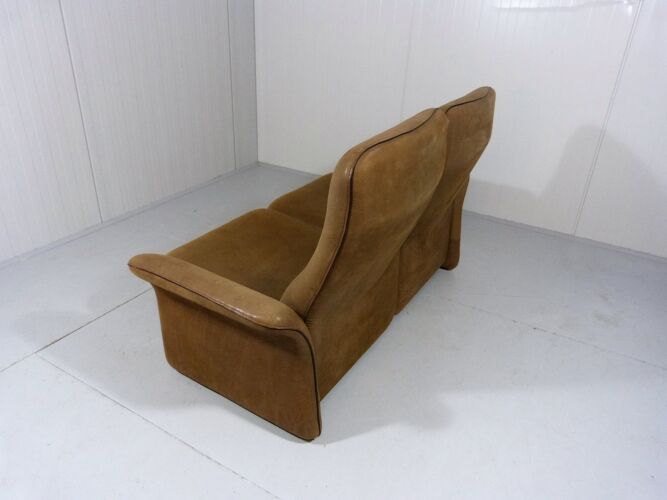 De Sede DS 50 nubuck leather two seats sofa, Switserland 1970’s