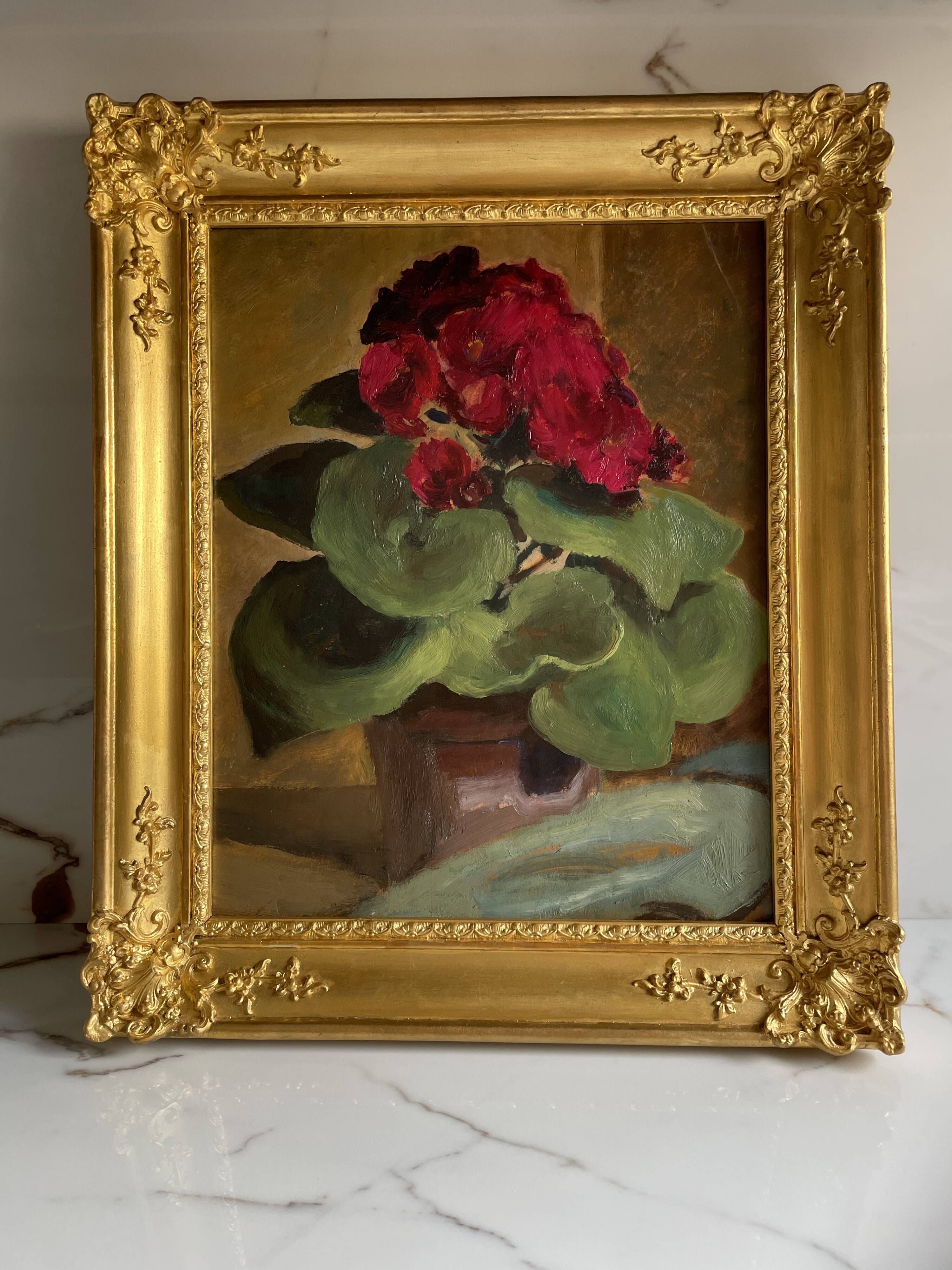 Still life with cyclamens