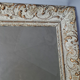 Old frame patinated stucco wood 58x50 foliage 41x33 or 34 cm + glass SB183
