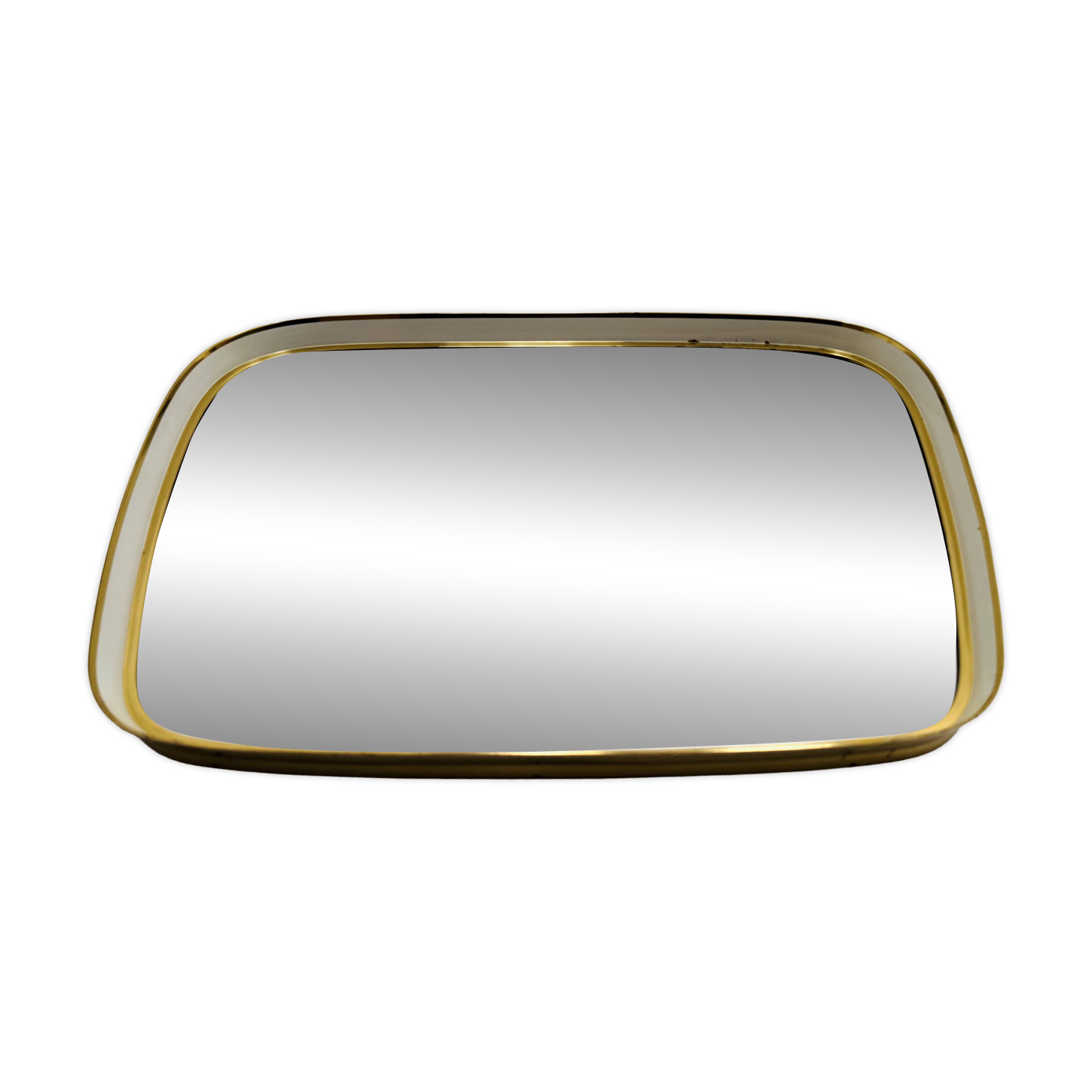 Brass Wall Mirror by Vereinigte Werkstätten München