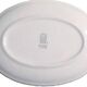 Oval white plate in Gien earthenware.