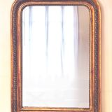Antique large Louis Philippe mirror, decorated with gilt leaf - "Claude"